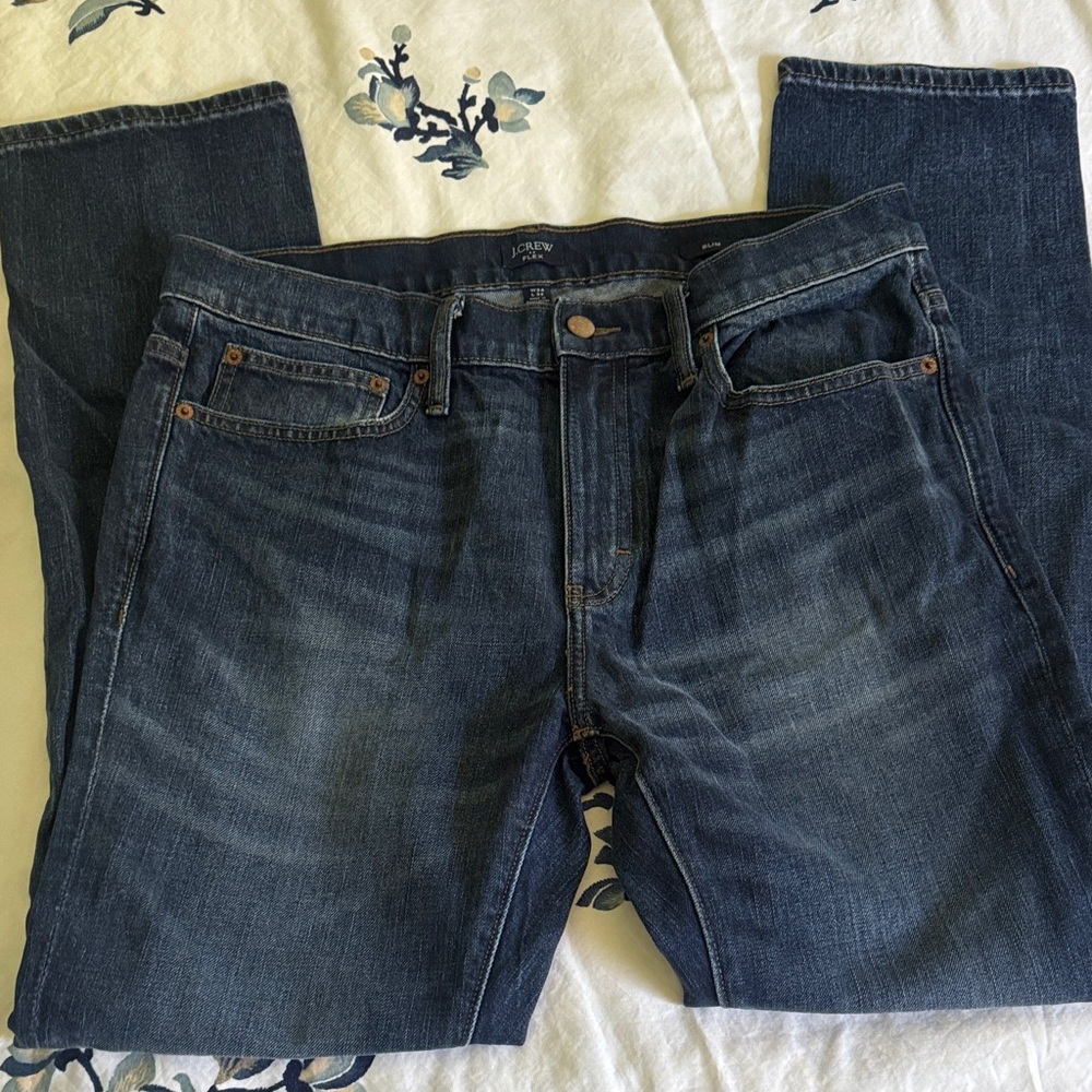 J. Crew Dark Blue Slim Jeans 34x32